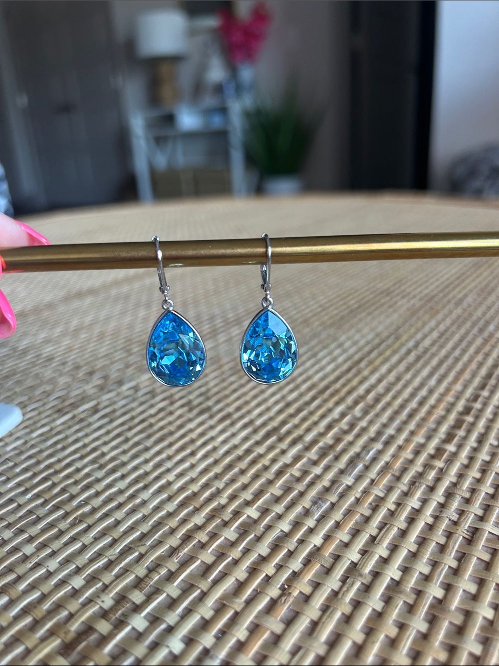 Touchstone Crystal by Swarovski Deep Blues Earrings